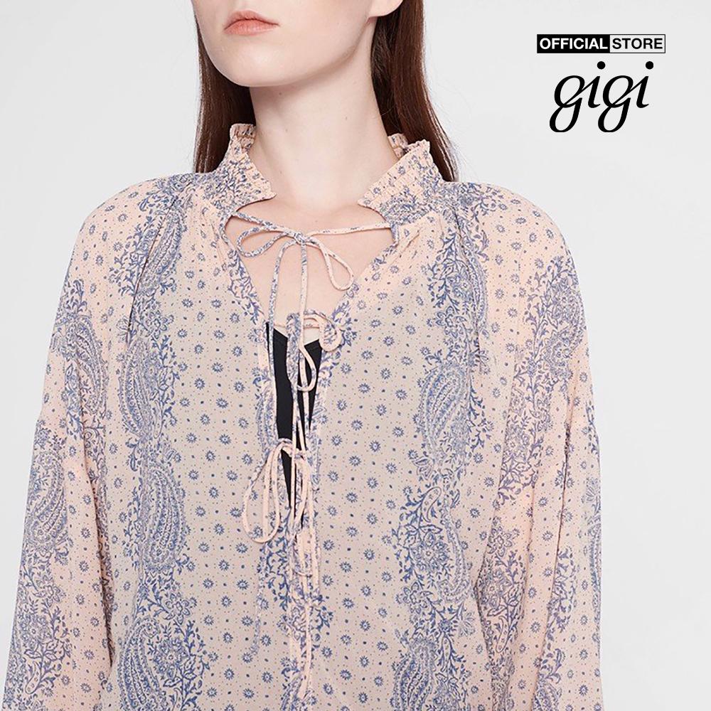 GIGI - Áo kiểu nữ phom suông tay dài Boho G11102022330