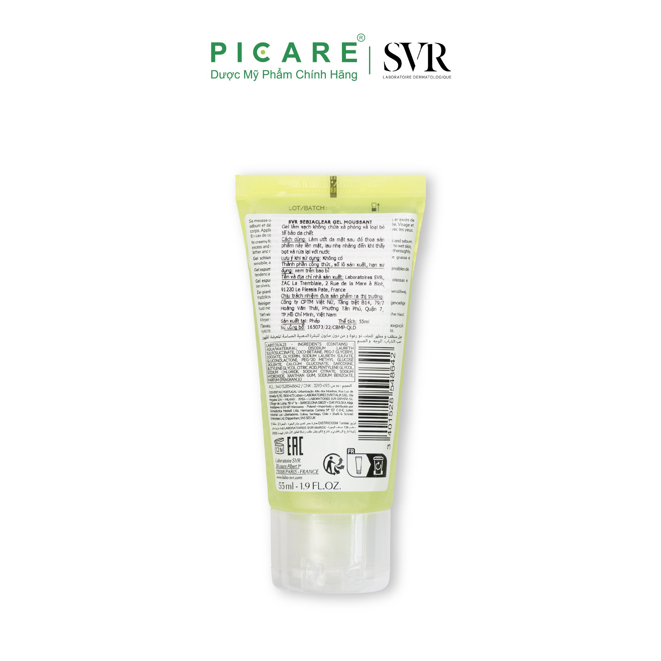 Sữa Rửa Mặt SVR Sebiaclear Gel Moussant