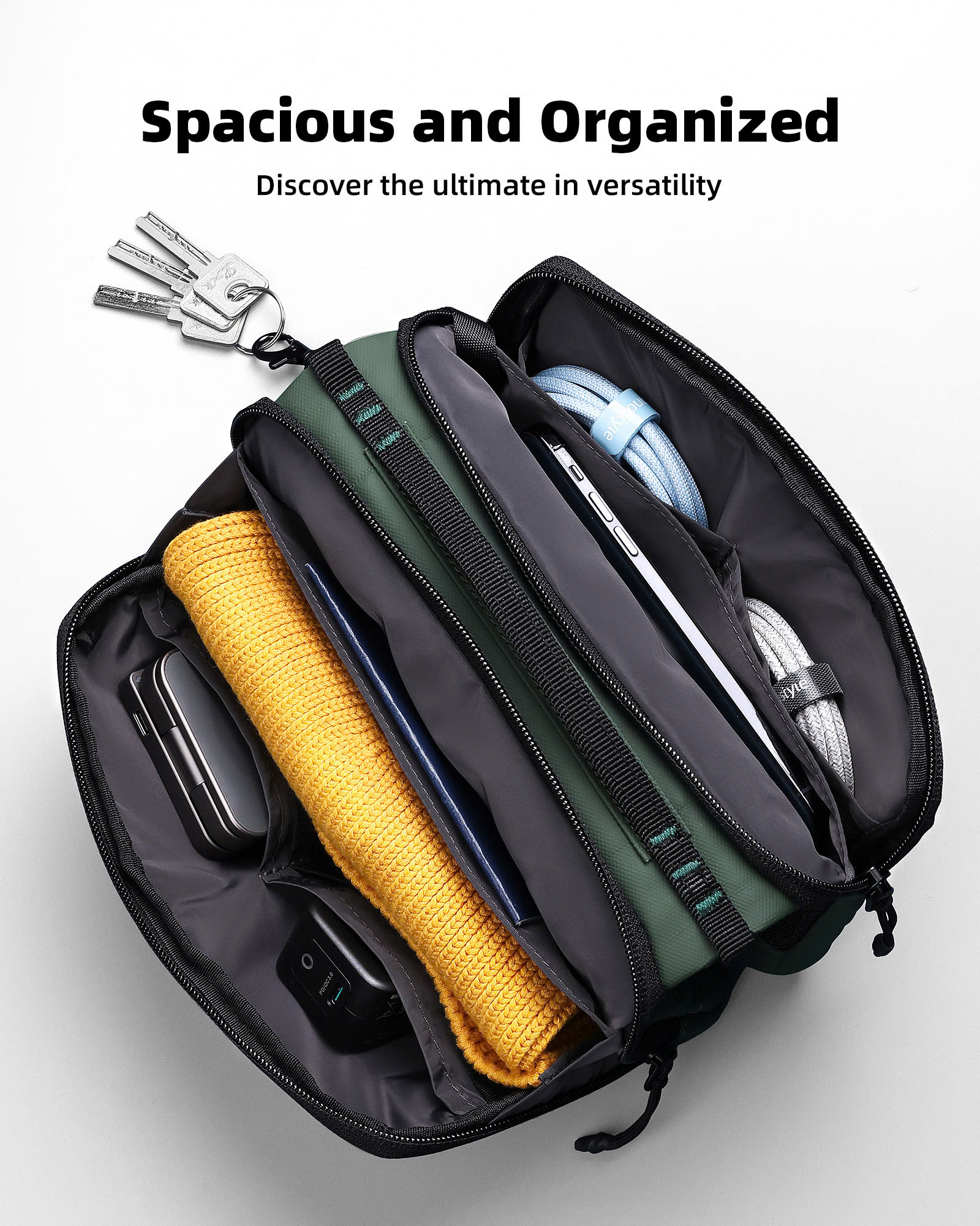 Túi đeo chéo Innostyle Flexicarry Crossbody -Khoá YKK, Chất liệu kháng nước Lựa chọn hoàn hảo mỗi ngày, Hàng chính hãng