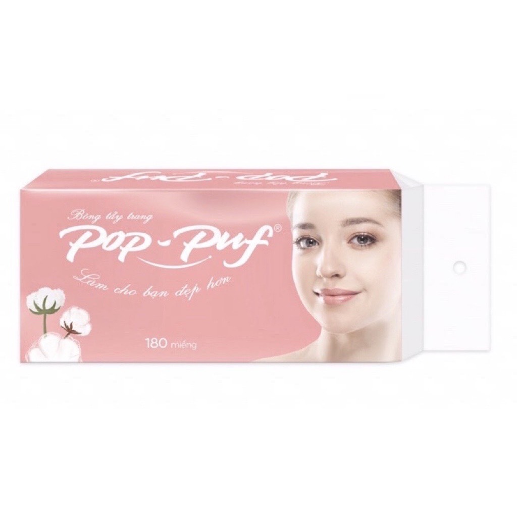 (Sỉ 9) Túi Bông Tẩy Tran Pop-Puf To Bông Mềm Mịn, Làm Sạch DaTốt, Chất Bông 100