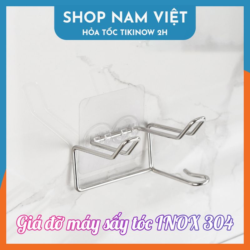 Miếng Dán Giá Đỡ Treo Máy Sấy Inox 304