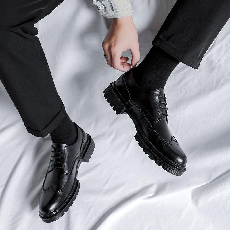 Giày Tây Nam Hiện Đại - Derby Modern Man 02 Black - Thời Trang, Lịch Lãm, Phong Cách - BRC092202