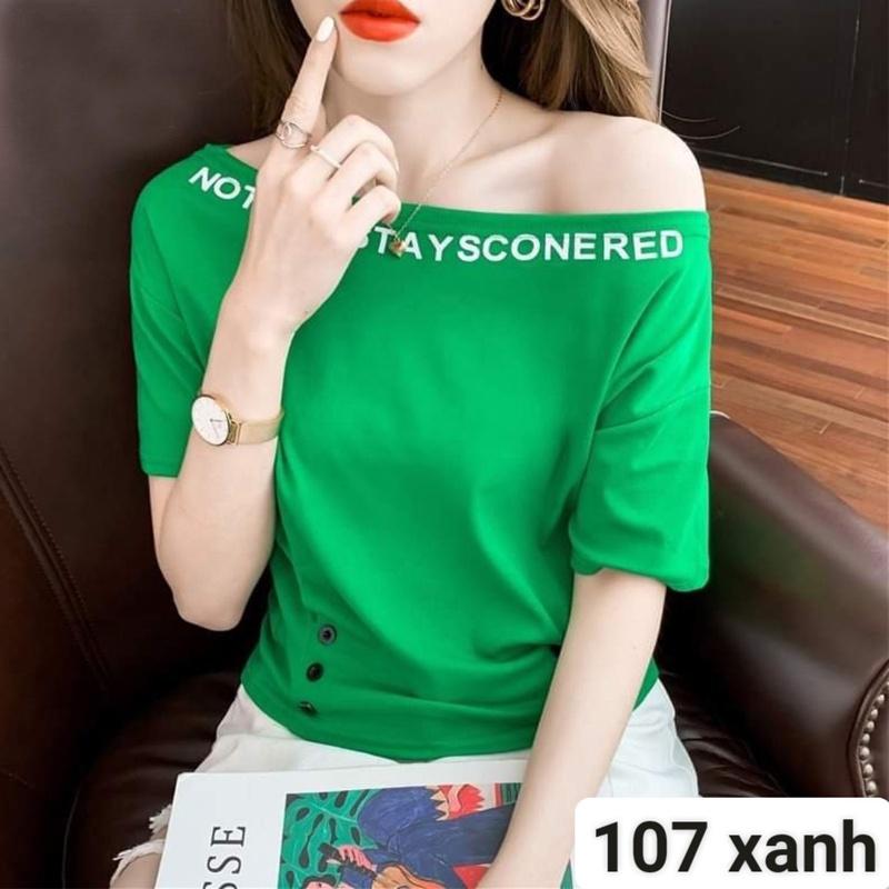 Áo phông nữ áo thun tay ngắn cổ tròn 3 màu phong cách S107