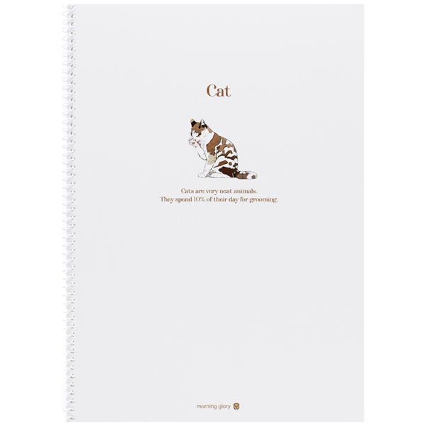 Sổ Lò Xo Vintage Animal - Kẻ Ngang - Morning Glory 10230-89768 - Cat