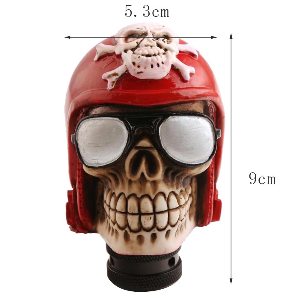 Manual Car Truck Cool Skull Head Gear Stick Shift Lever Shifter Handle Knob Stylish and Cool Design