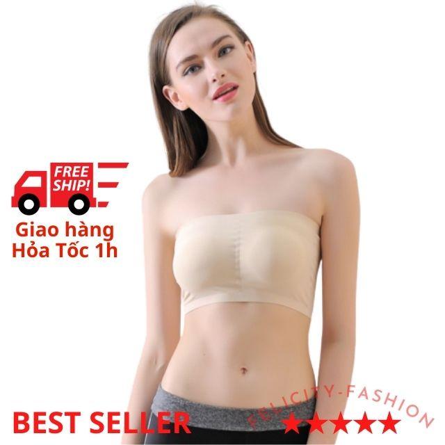 Áo Lót Nữ Croptop Su Trơn Sexy Quây Ngực