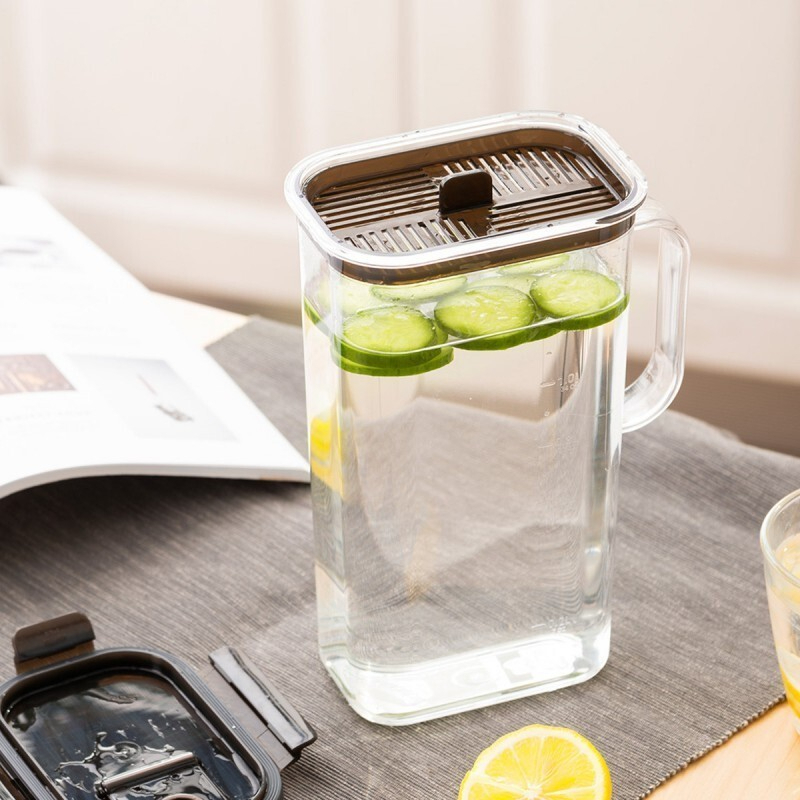 Bình nước nhựa 1.5L LocknLock Modular Jug ABF738, Hàng chính hãng, nắp kín, an toàn sức khỏe, có tay cầm - JoyMall
