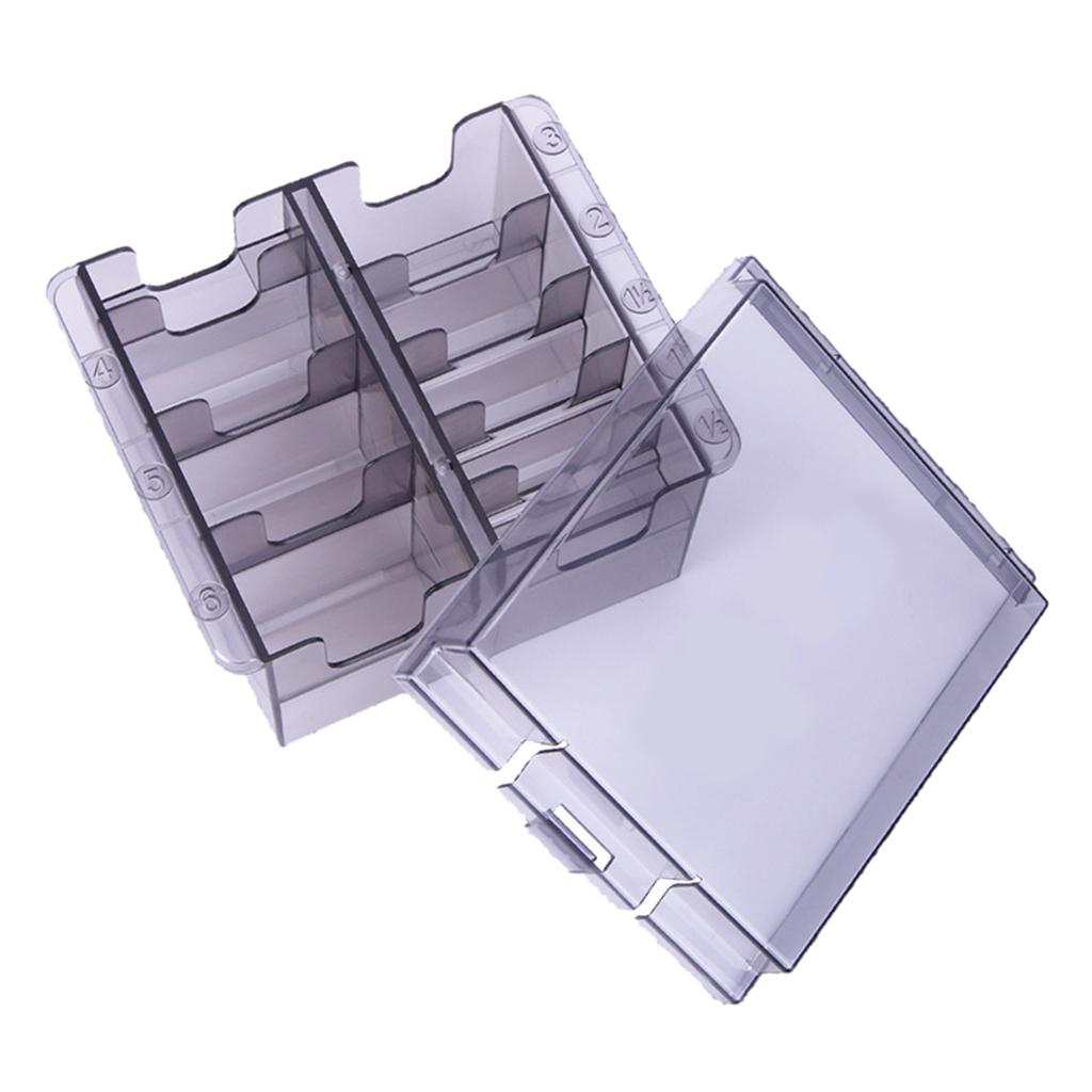 Transparent Hair Clipper Storage Box,Organizer Base Case, Electric Fader Caliper Comb Storage Hairdresser Tool
