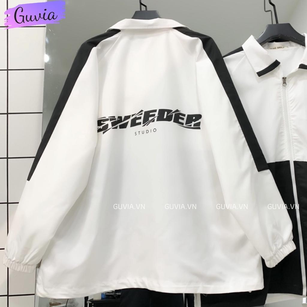 Hình ảnh Áo Khoác Bomber Dù SWEEDER Nam Nữ Ulzzang Unisex Kiểu Form Rộng 2 Lớp Jacket