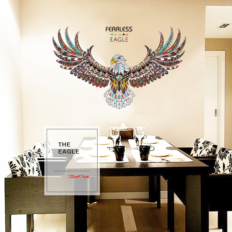 Decal dán tường 3D EAGLE AmyShop DKN095 (74 X 120 cm)