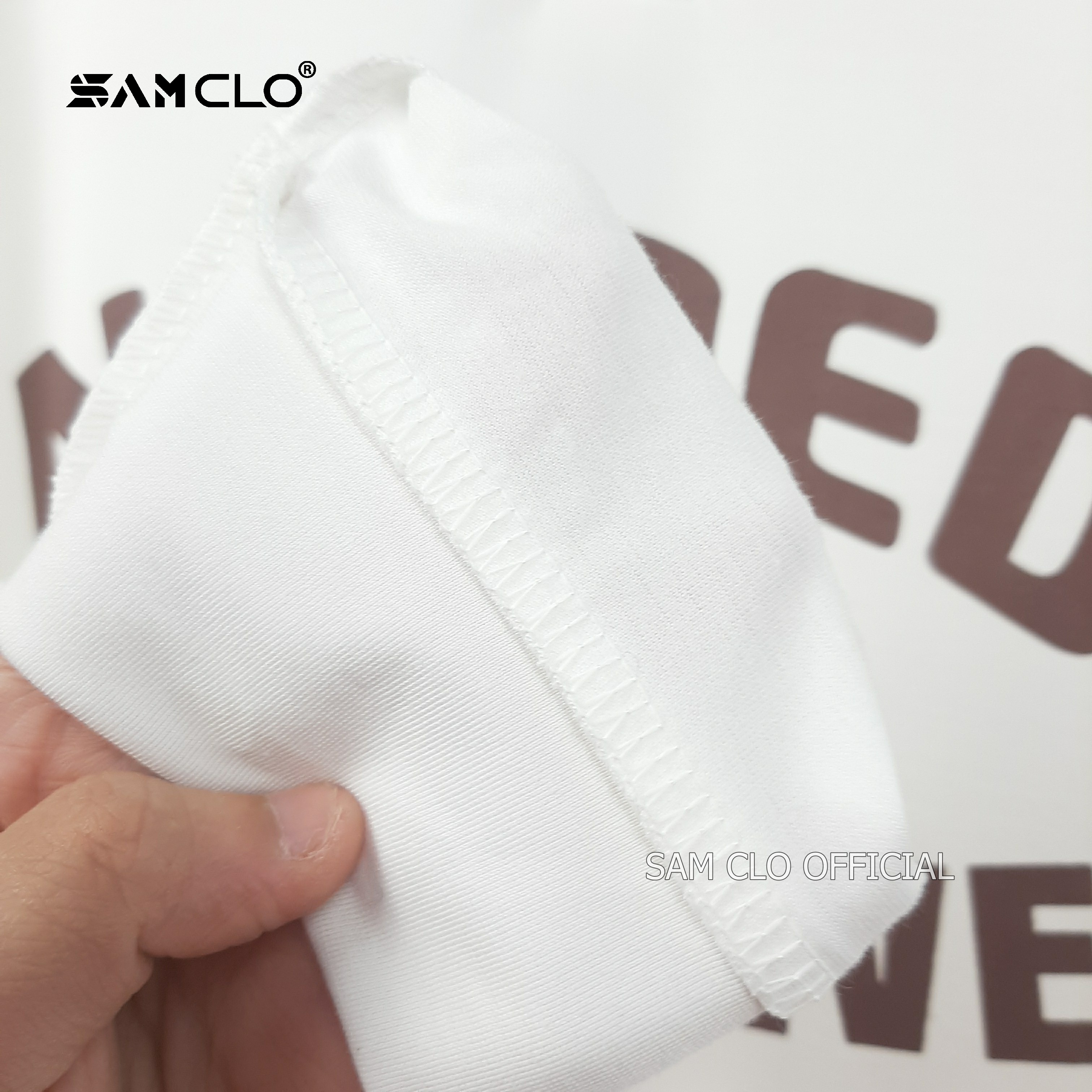 Áo thun POLO nam nữ SAM CLO tay dài freesize form rộng phong cách, dáng unisex in chữ NAMED COLLECTIVE