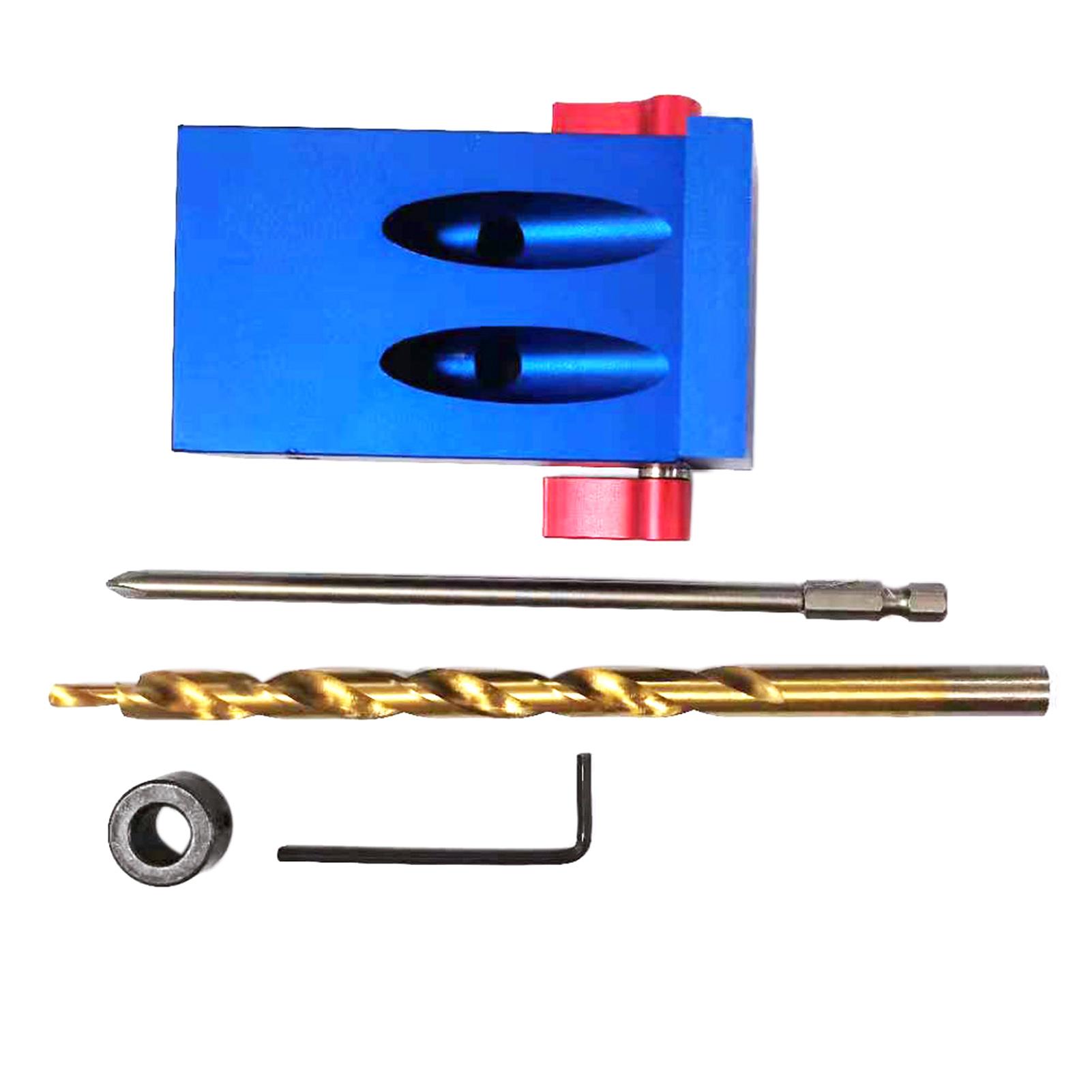 Pocket Hole Jig Kit System Wood Working Joinery Tool Set with Step Drill Bit Mini