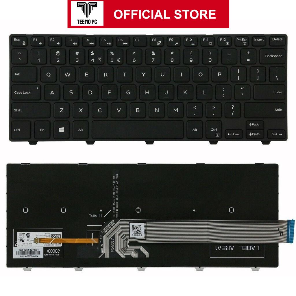 Bàn Phím Tương Thích Cho Laptop Dell 14-5000 5443 5445 5447 5448 5455 5458 (Có Đèn Nền) - Hàng Nhập Khẩu New Seal TEEMO PC KEY1323