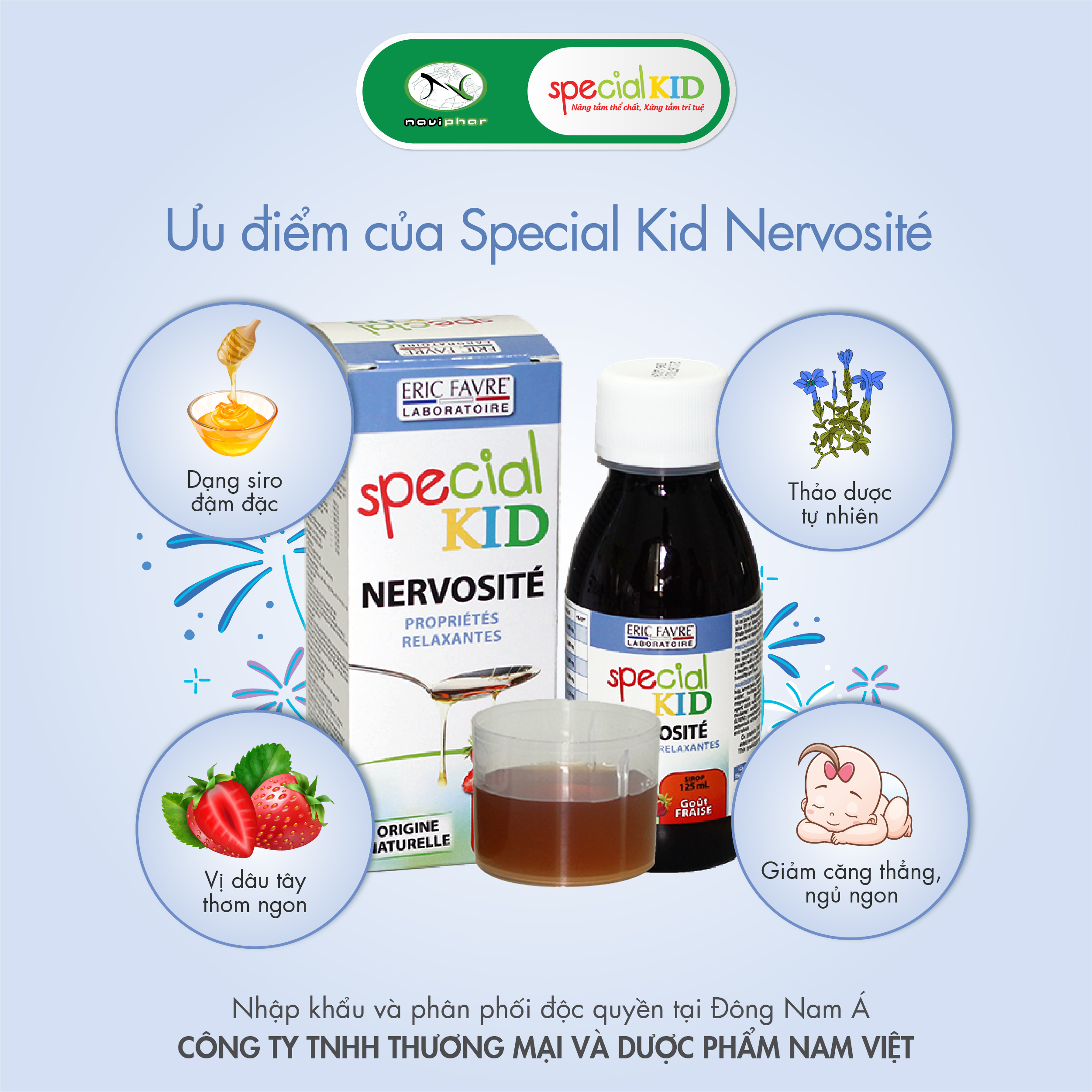 TPBVSK Special Kid Nervosité - Siro giảm lo âu, bồn chồn, căng thẳng