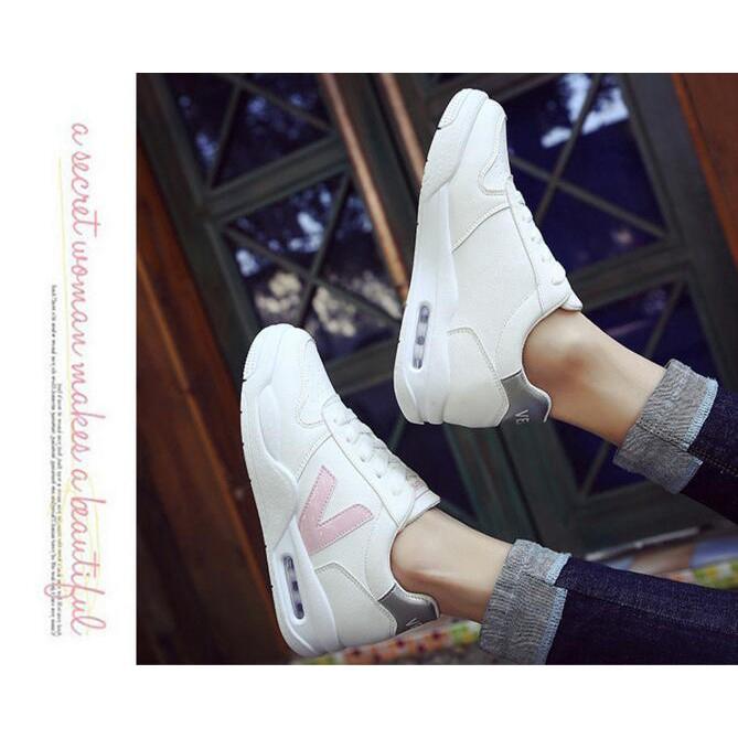 Giày sneaker thể thao phối dây cho nữ