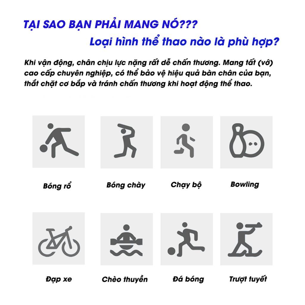 Tất Cổ Cao Nam Nữ Veidoorn, Thoáng Khí Chống Trơn Trượt VT002