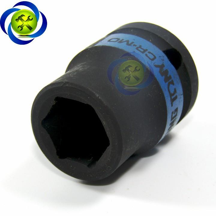 Tuýp đen ngắn Kingtony 453516M 16mm 1/2 6 cạnh