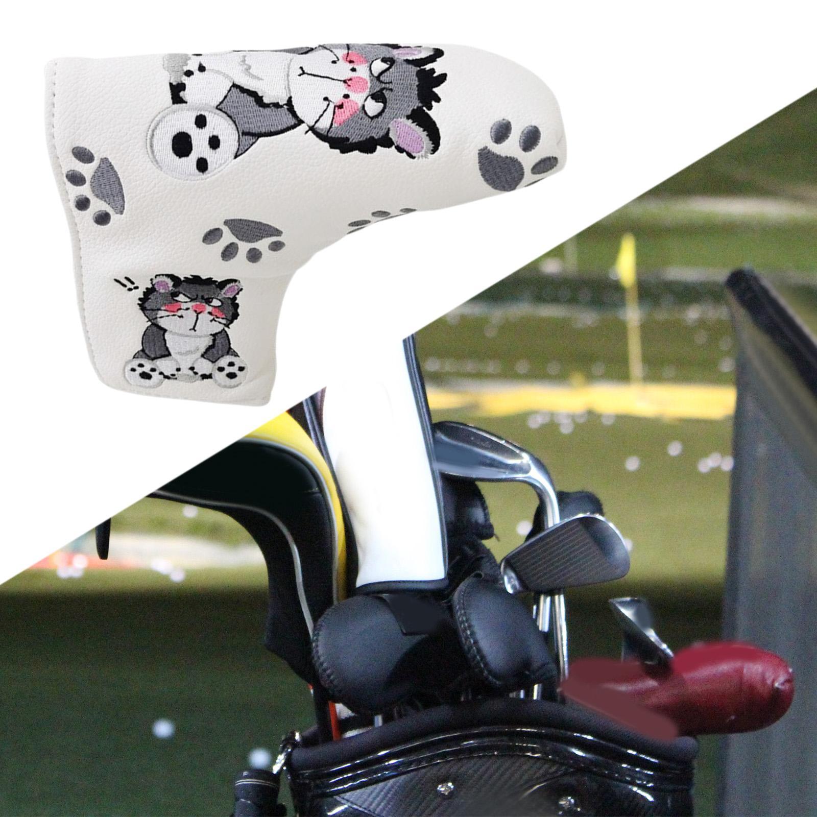 Golf Club Headcover Wrap Sleeve Waterproof Golf Mallet Putter Head Cover