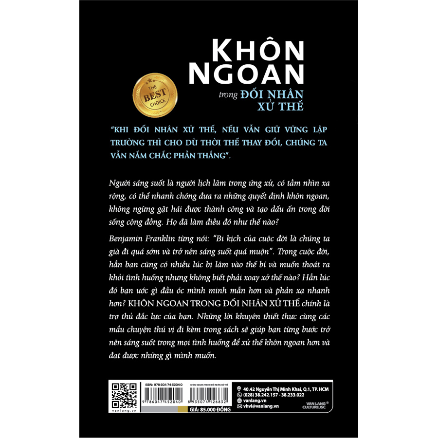 Khôn Ngoan Trong Đối Nhân Xử Thế (Tái Bản)