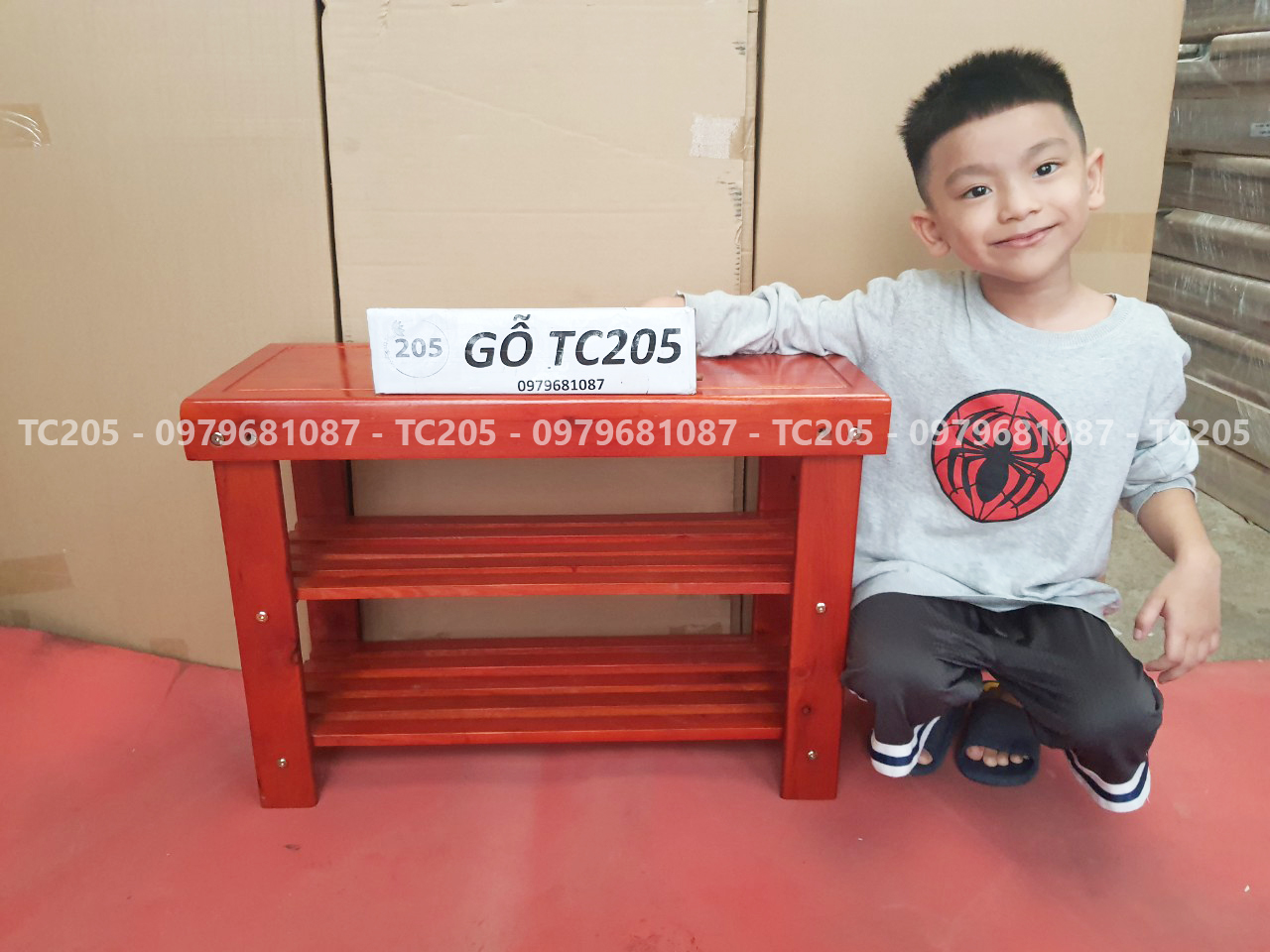 Kệ Giày Dép Kết Hợp Ghế Ngồi - 205 TC Bench Top Solid  Wood