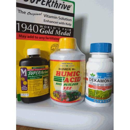 Combo siêu kích rễ Acid humic + superthrive +dekamon 100ml