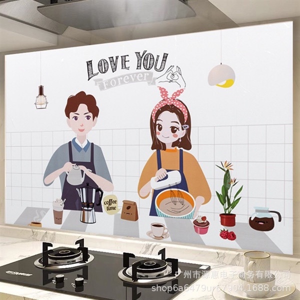 Giấy Dán Tường Nhà Bếp Cách Nhiệt Chống Dầu Mỡ, Chịu Nhiệt - giấy Dán Bếp 3D Họa Tiết