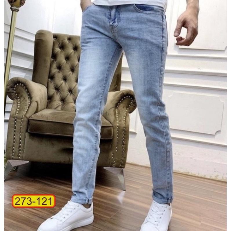 Quần Dài Jeans Nam Rách Chất liệu Co dãn Thời trang Cao cấp Phong cáchTrẻ trung cực hot
