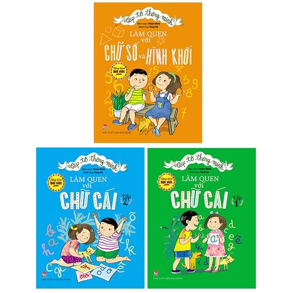 Bộ Sách Tập Tô Thông Minh - Làm Quen Với Chữ Cái, Chữ Số Và Hình Khối