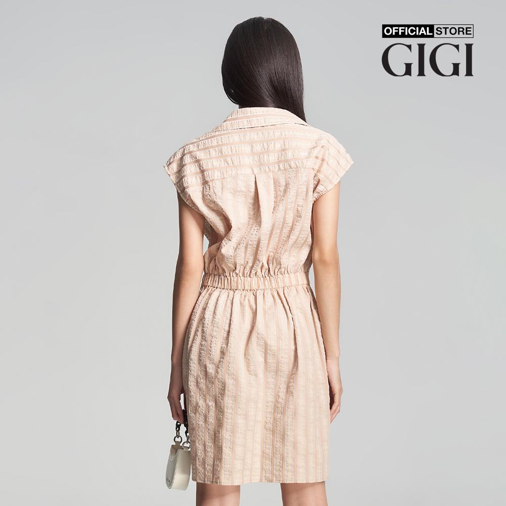 GIGI - Đầm sơ mi tay ngắn năng động G2107D231120