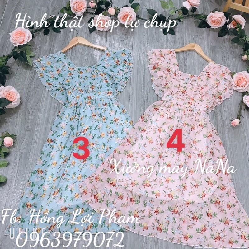 Đầm cánh tiên hoa nhí 2 tầng cánh tiên (