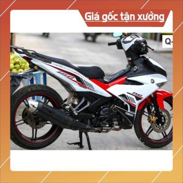 Tem rời exciter 150 trắng đỏ tem 3 lớp ko bay màu