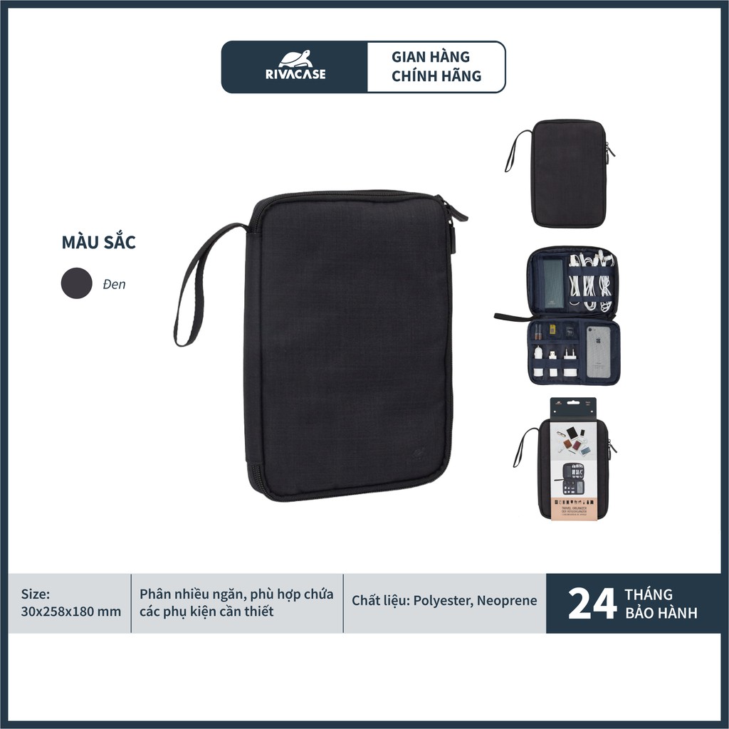 Túi Phụ Kiện RIVACASE 5632 Travel Organizer Hàng Chính Hãng