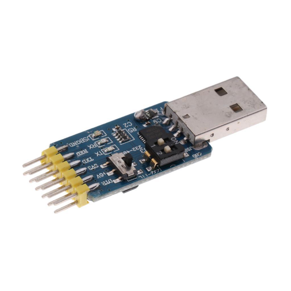 3.3V 5.5V Multi-function 6 In 1 Usb to Serial Port Adapter Module+1x Cable
