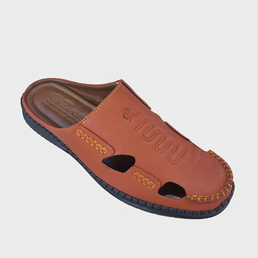 Dép Bít Mũi Nam HÀ NAM Da Bò Thật Cao Cấp GSB20110c