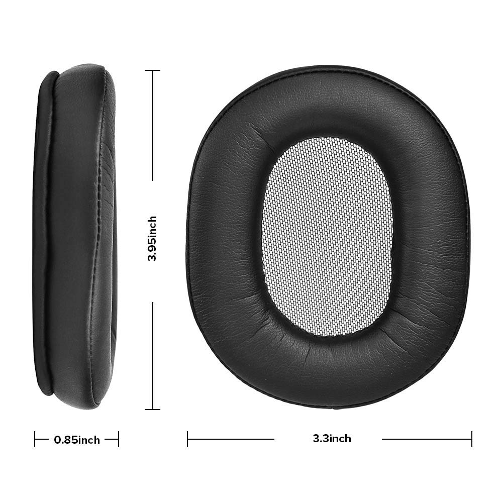 Miếng đệm tai nghe thay thế Đệm tai nghe cho sony MDR-1R MK2 1RBT 1ADAC MDR-1A 1ABT Protein Miếng đệm tai bằng da mềm hơn Vỏ bọc tai nghe Màu sắc: đen