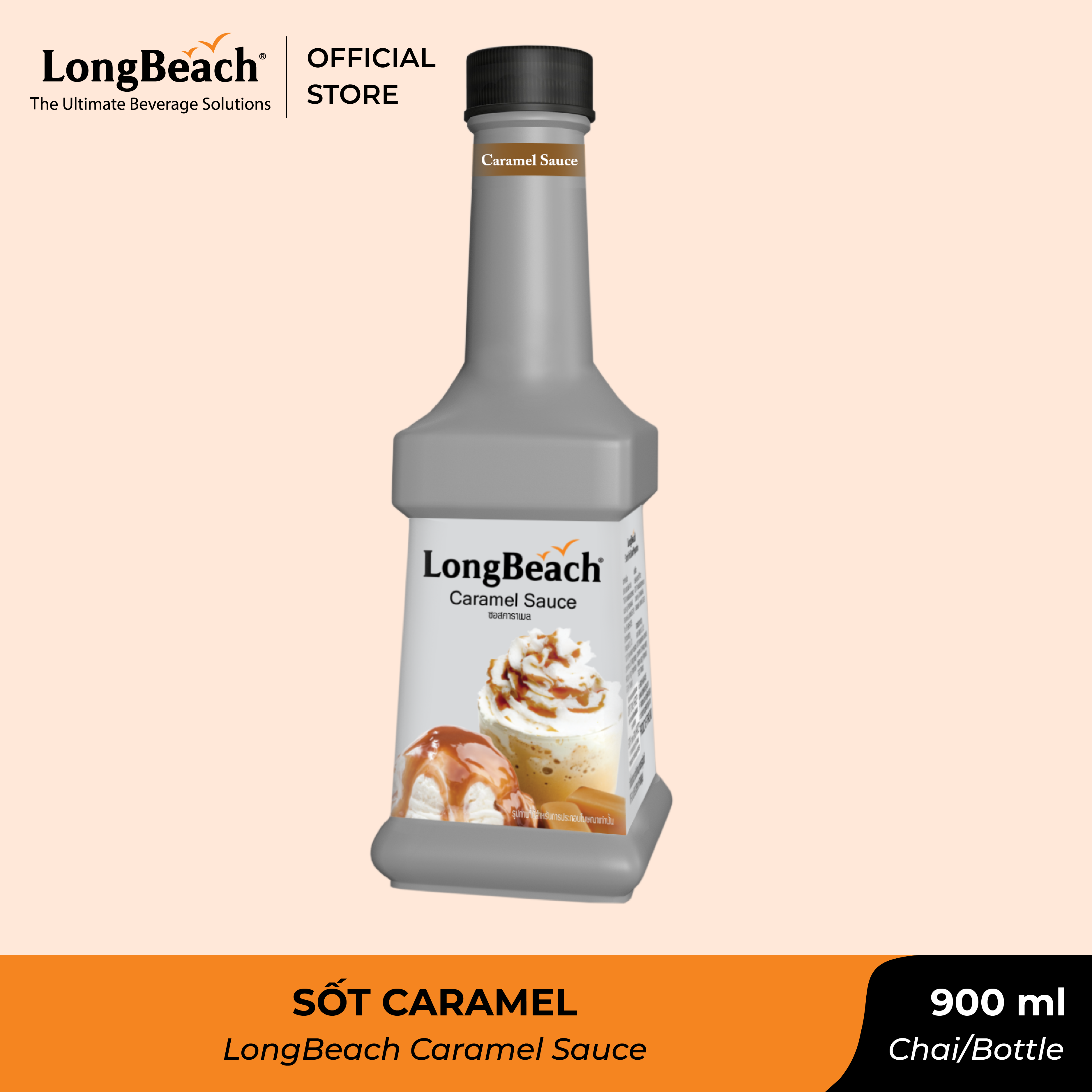 Sốt Caramel - LongBeach Caramel Sauce 900 ml