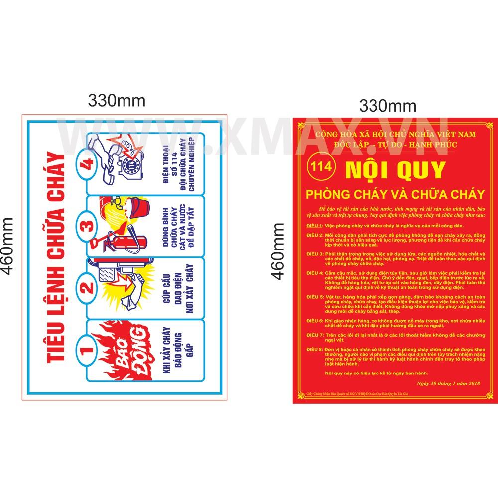 Bảng Tiêu Lệnh, Nội Quy Phòng Cháy Chữa Cháy