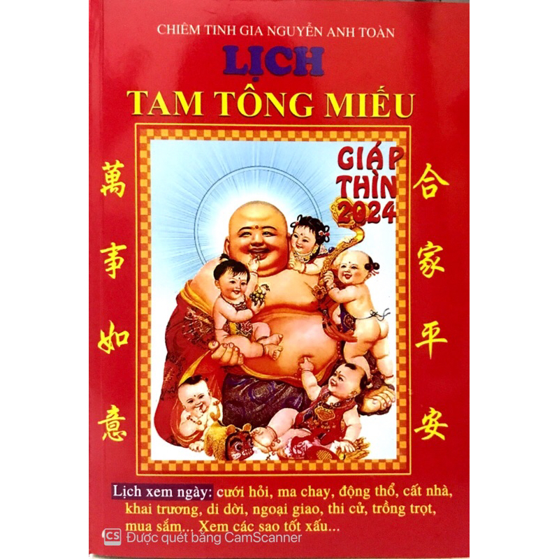 Lịch Tam Tông Miếu Giáp Thìn 2024