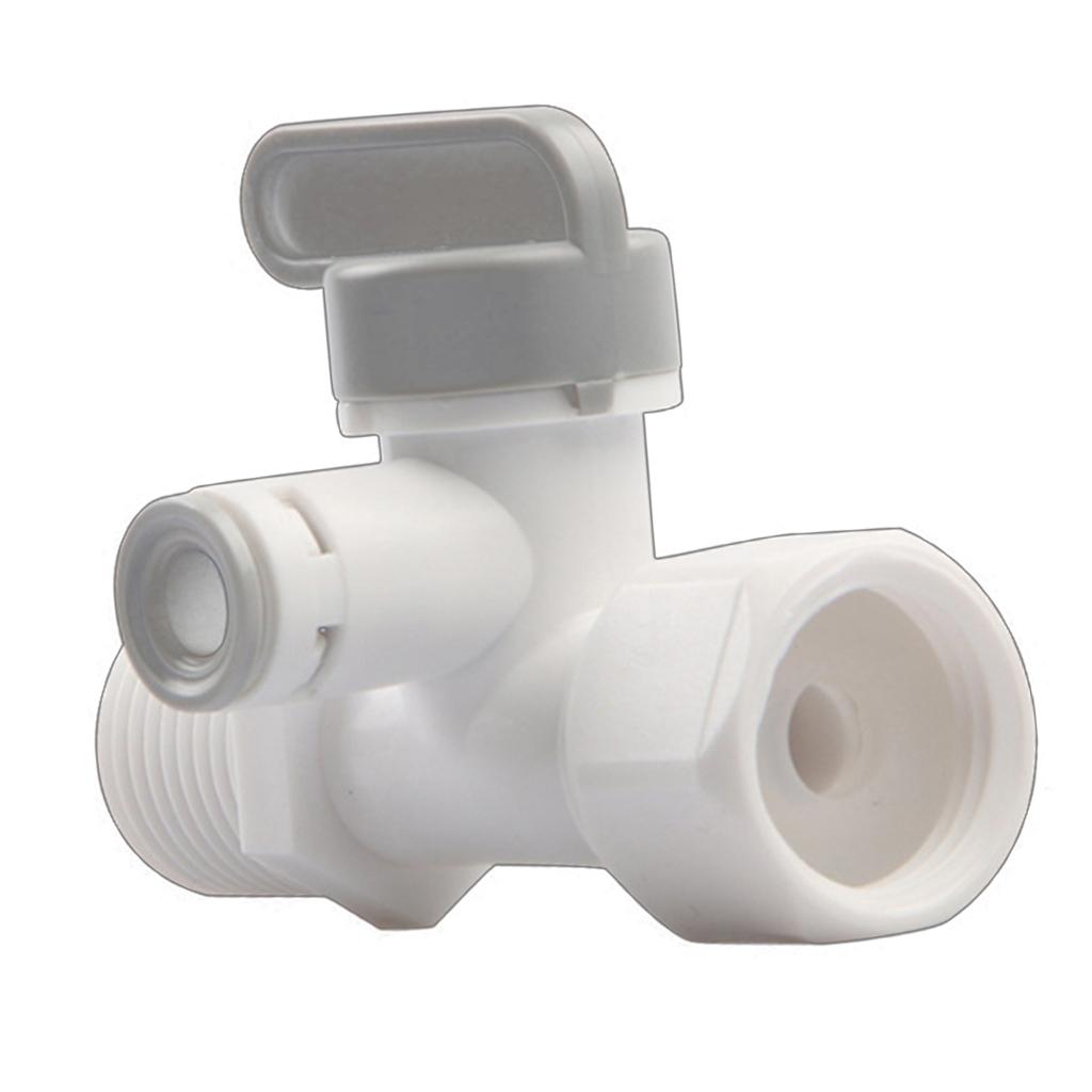 POM Purifier Feed Tee Faucet 1/4 Inch RO System For Filter Installation