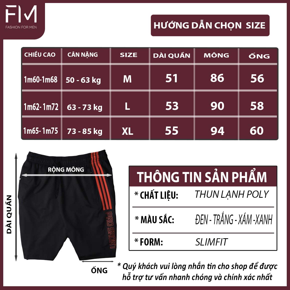 Quần short nam thể thao thun lạnh cao cấp thoải mái, năng động, trẻ trung – FORMEN SHOP – FMPS137