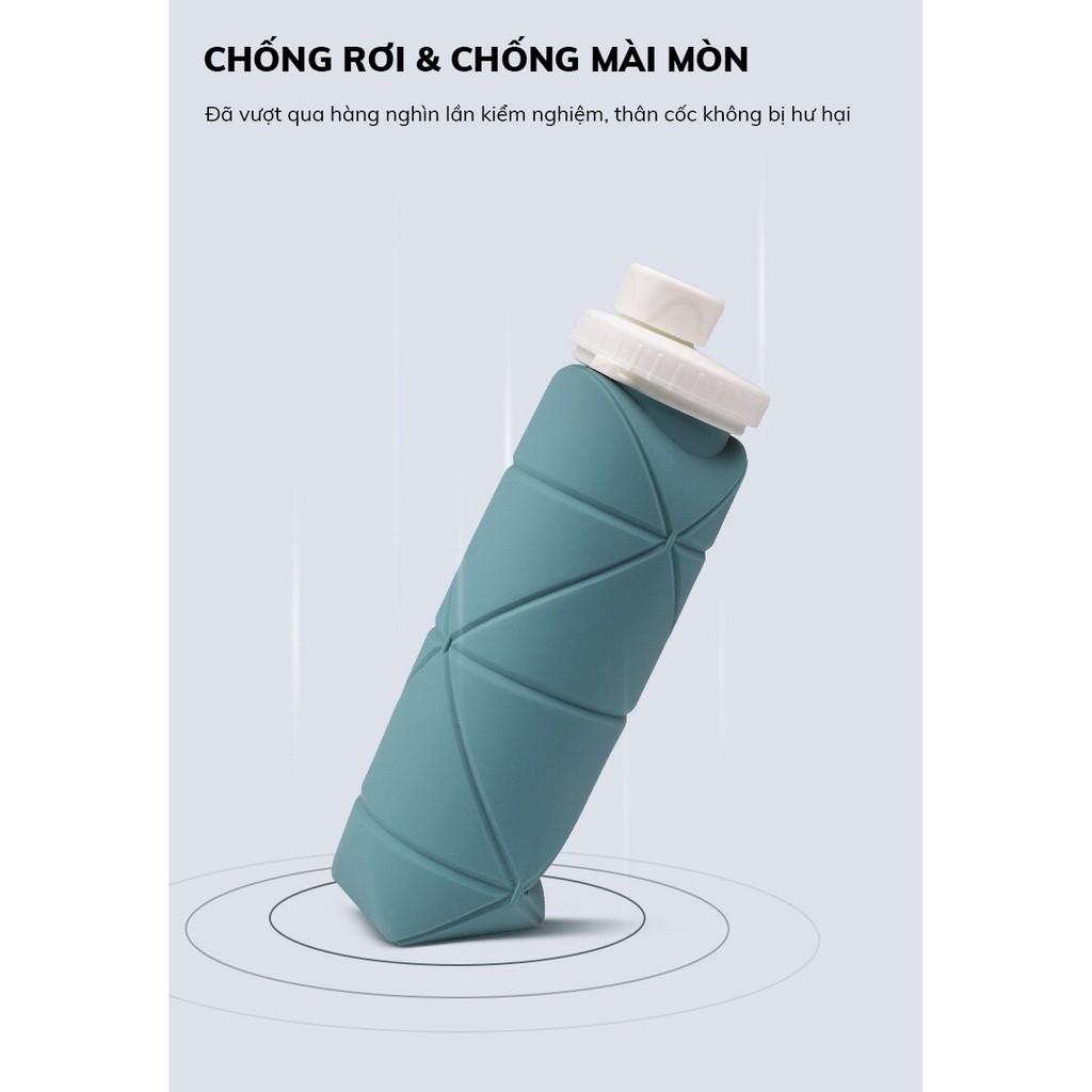 Bình Nước xếp nhỏ Silica Gel BPA Free - Home and Garden