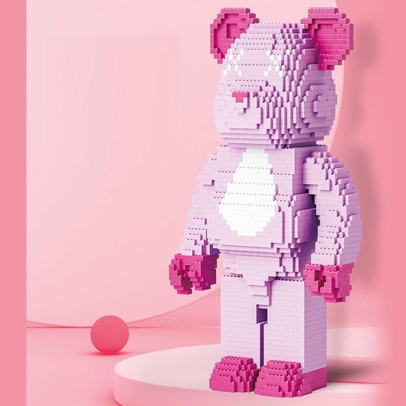 Xếp hình Gấu BearBrick 70cm - 73cm Đồ chơi Xếp hình lắp ráp mô hình cỡ lớn BearBrick ironman SavaKids