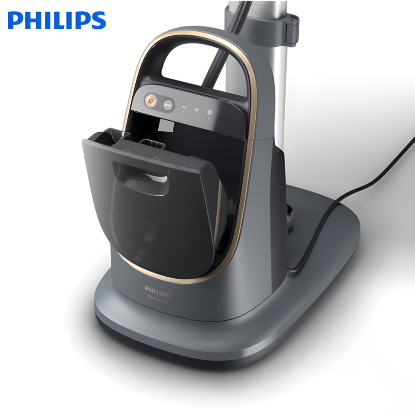 Bàn là, bàn ủi hơi nước dạng đứng đa năng chuyên nghiệp. Thương hiệu Hà Lan cao cấp Philips - AIS8540, Serial 8500 - HÀNG CHÍNH HÃNG