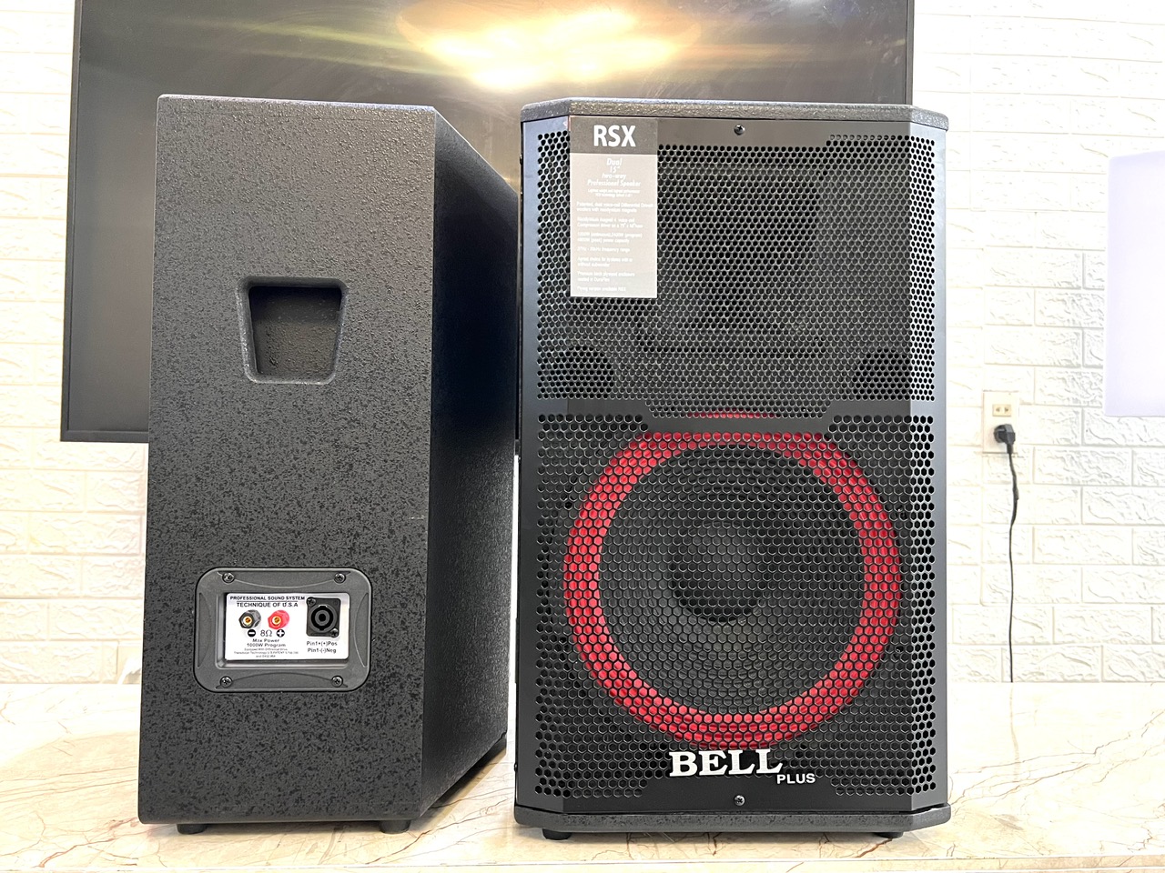 Loa đứng 3 tấc thùng sơn chuyên karaoke và nghe nhạc Bellplus (hàng chính hãng)