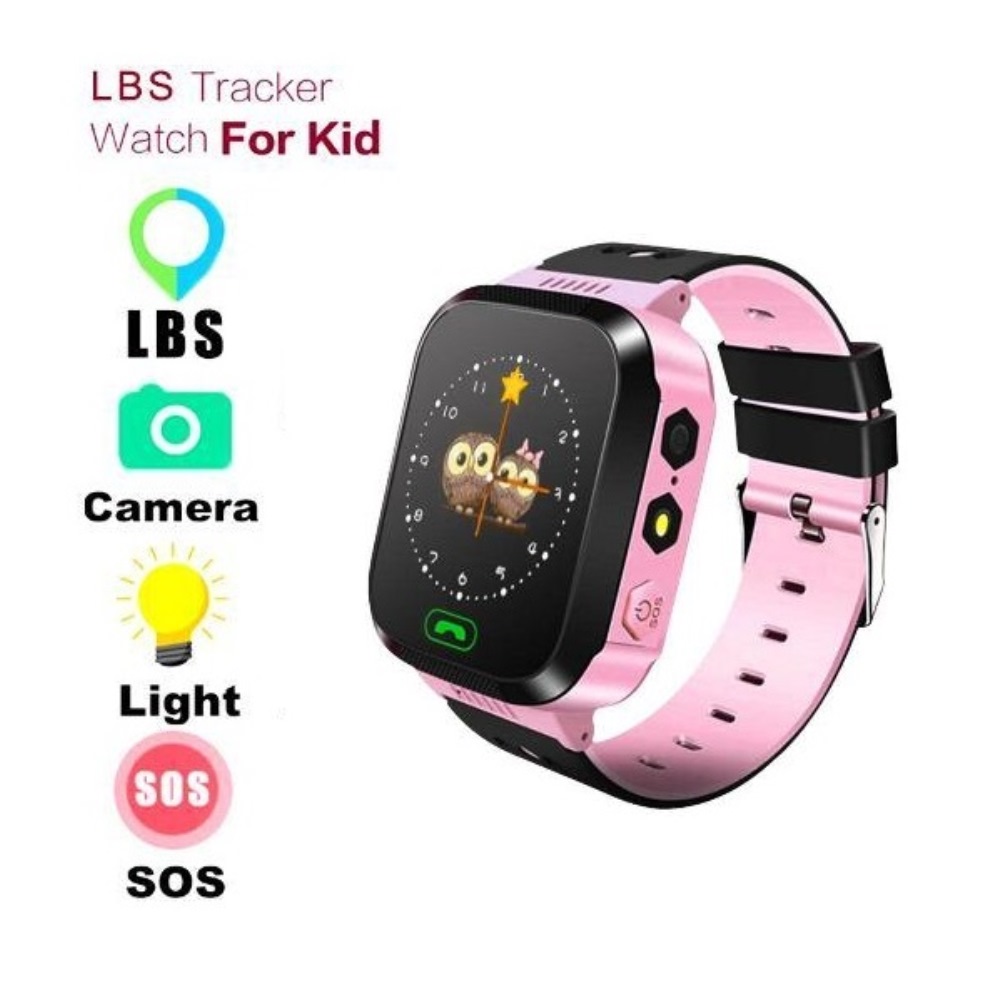 Đồng hồ thông minh định vị trẻ em LBS KKTick SmartWatch AT07s, nghe gọi 2 chiều, màn hình cảm ứng, kháng nước IP67, camera 1.3, đèn FlashLight - Hàng nhập khẩu