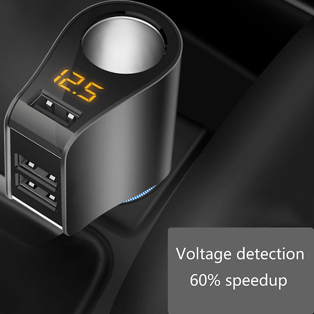Bộ chuyển đổi bộ sạc xe hơi bộ chuyển đổi nhẹ hơn, bộ chia ổ cắm với 3 USB
