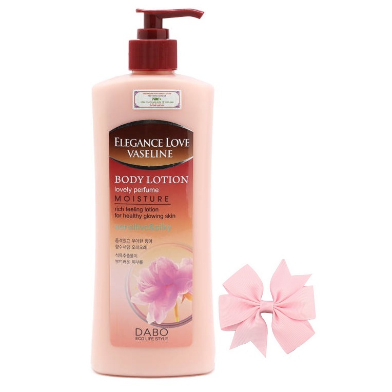 Dưỡng thể trắng da lâu dài hương nước hoa thơm thanh mát Dabo Lotion Moisture Hàn Quốc ( 500ml) và nơ