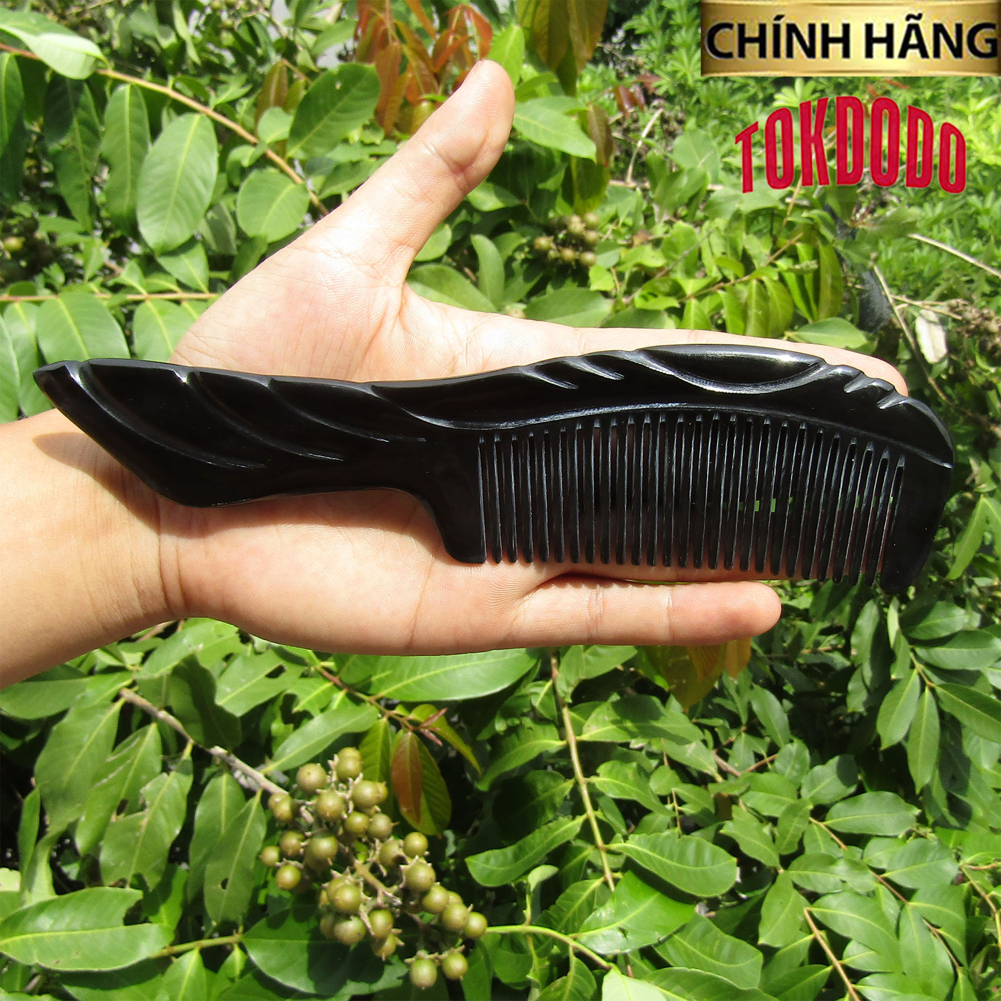 Lược Sừng Cao Cấp TOKDODO Kiểu Vát Hoàng Gia