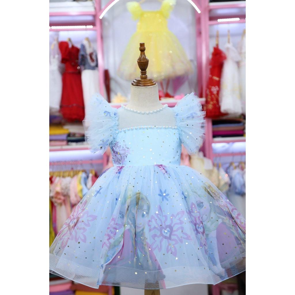 : Váy Công Chúa Hình Elsa, Pony VCC2301 Thương Hiệu Litibaby Size 3-9, Dành Cho Bạn từ 12-28kg