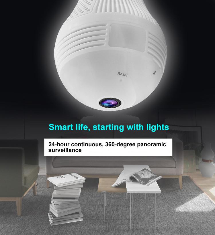 Máy quay video 360 độ Panorama 1.3 - 2 - 5 triệu pixel bóng đèn với điểm nóng WiFi WiFi Mobile Phone Mobile Bundle